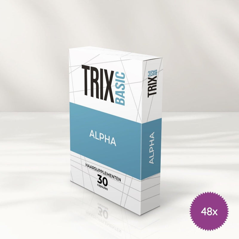 TRIX Basic 48x stuks TRIX Basic Alpha - Multipack - bij haarverlies door erfelijke oorzaak Dermatheek