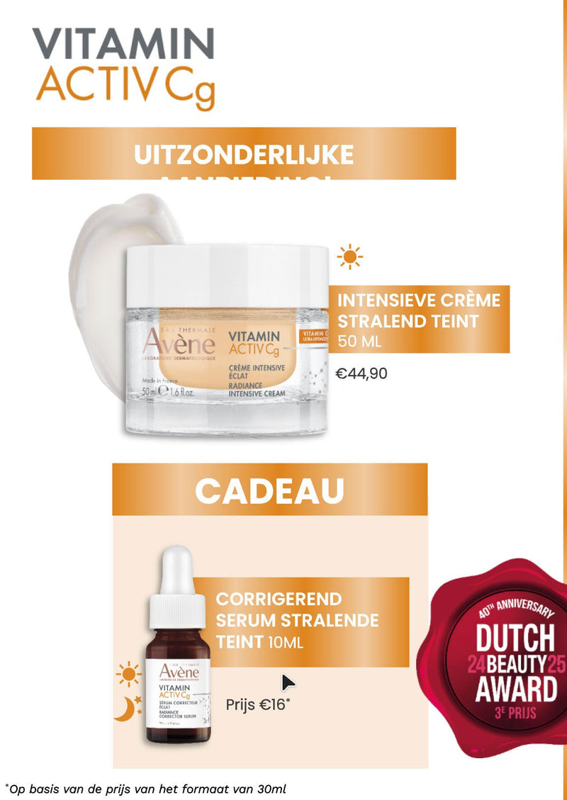Dermatheek GEZICHT PRE-ORDER - LIMITED EDITION AVÈNE VITAMIN ACTIV Cg Dermatheek