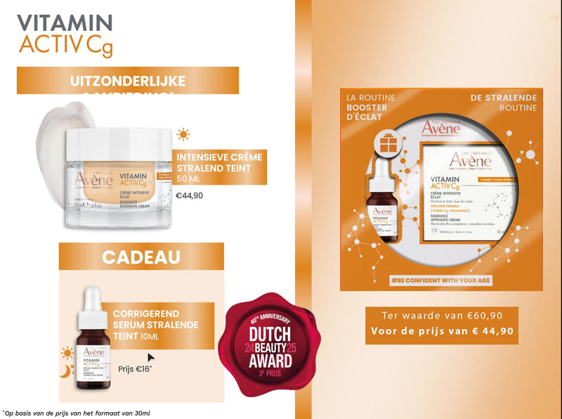 Dermatheek GEZICHT PRE-ORDER - LIMITED EDITION AVÈNE VITAMIN ACTIV Cg Dermatheek
