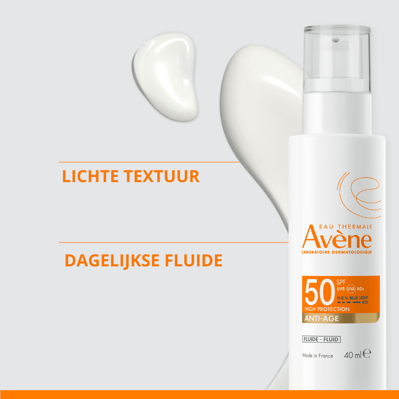 Eau Thermale Avène ZON Avène SUN SPF 50 FLUIDE ANTI-AGE Dermatheek