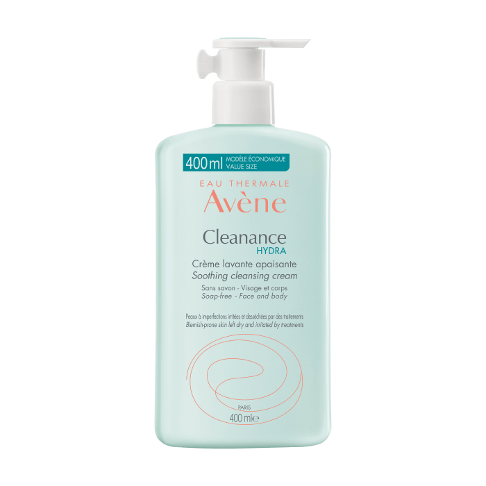 Eau Thermale Avène GEZICHT 400 ml Avène CLEANANCE HYDRA Verzachtende Wascrème Dermatheek