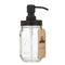 Dermatheek Mason Jar Zeeppompje - GLAS/ZWART 0.5 l Dermatheek
