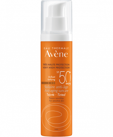 Eau Thermale Avène ZON Avène SUN SPF 50+ Getinte Crème Anti-aging Dermatheek